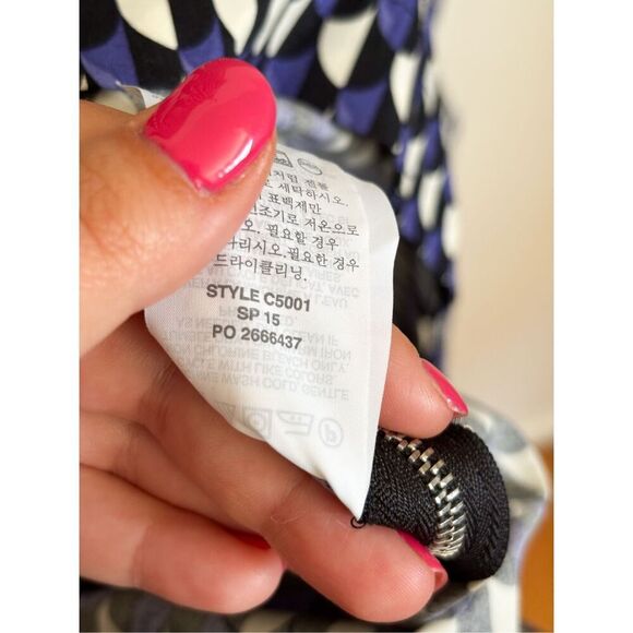 J crew geometric print shift dress size 0 - Picture 10 of 10